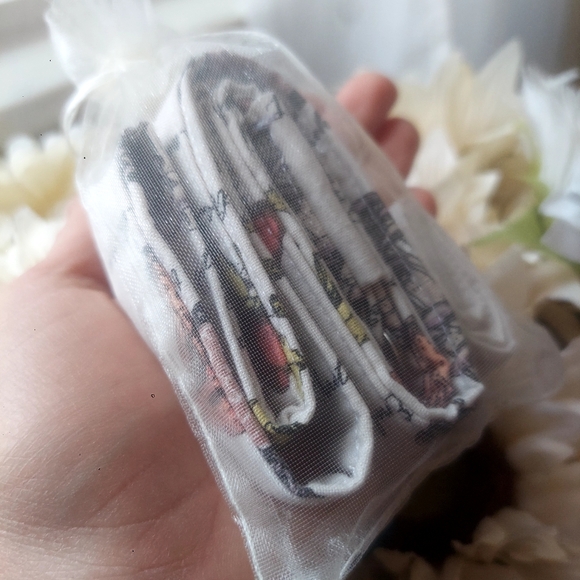 2P, Mushrooms Neck & Wristlet Lanyard, Handmade 🍄 100%Cotton, Black Clasp/Chain - Picture 4 of 5